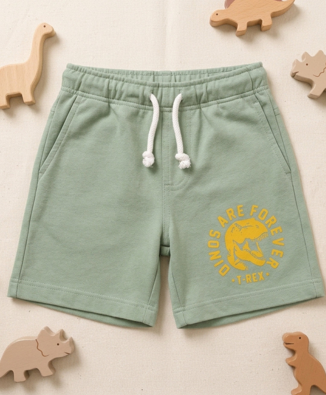 Olive Green Shorts - Green