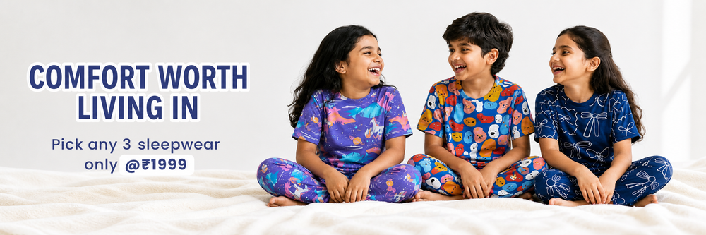 SLEEPWEAR - Any 3 for ₹1999