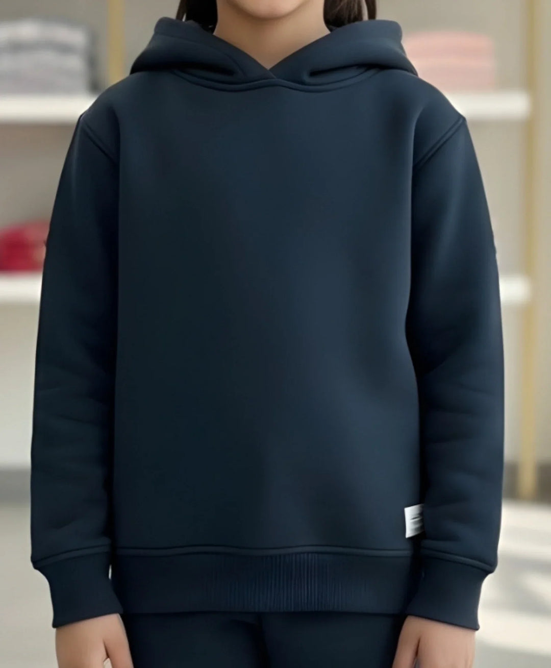 WEARABLE ESSENTIAL GIRLS FLEECE HOODIE JOGGER SET - TEAL - Anthrilo 