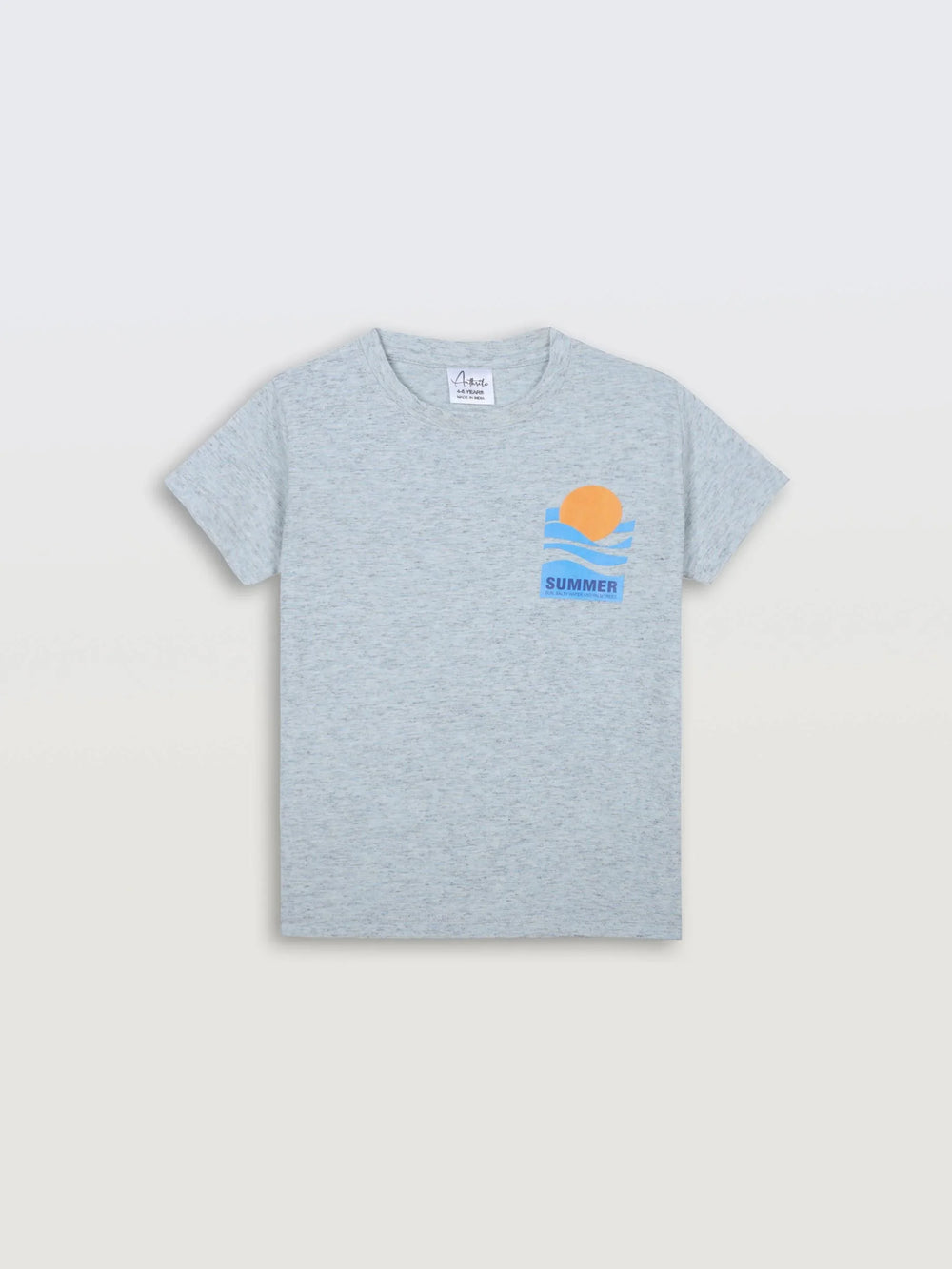 SUN SKY MELANGE SHORT SLEEVE BOYS T-SHIRT - SKY - Anthrilo 