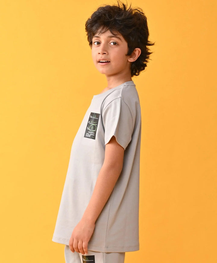 SPORTY COLLECTION SUMMER BOYS INTERLOCK BOYS T-SHIRTS - GREY - Anthrilo 