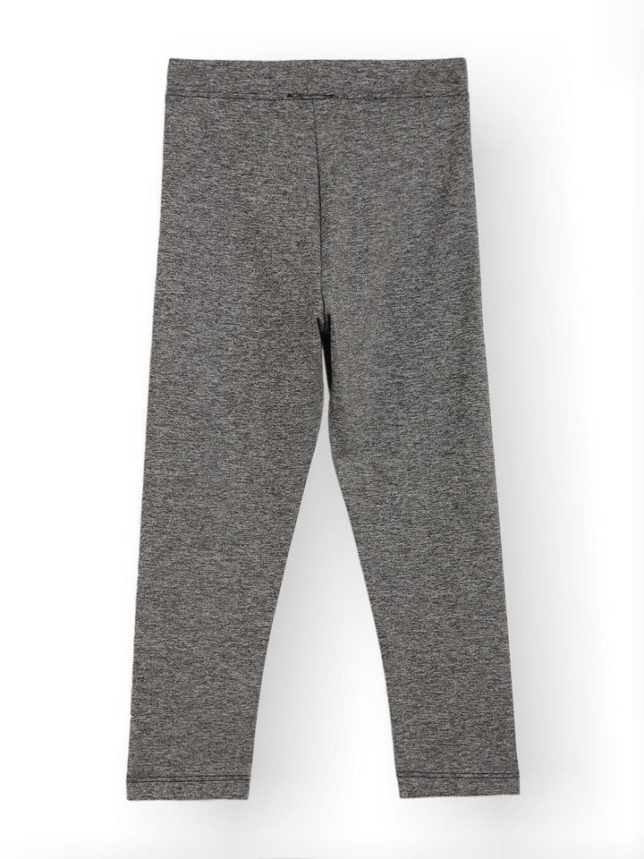 BLACK MELANGE SPORTY LEGGINGS - BLACK - Anthrilo 
