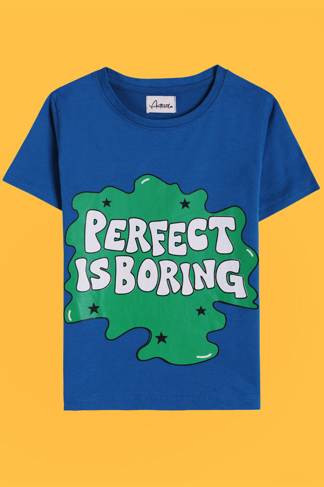 GAMING GREEN AND PERFECT IS BORING SHORT SLEEVE T-SHIRT (PACK OF 2) - Anthrilo India