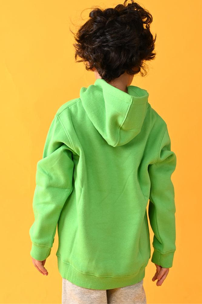 GAMING FLEECE HOODIE - GREEN - Anthrilo Design House