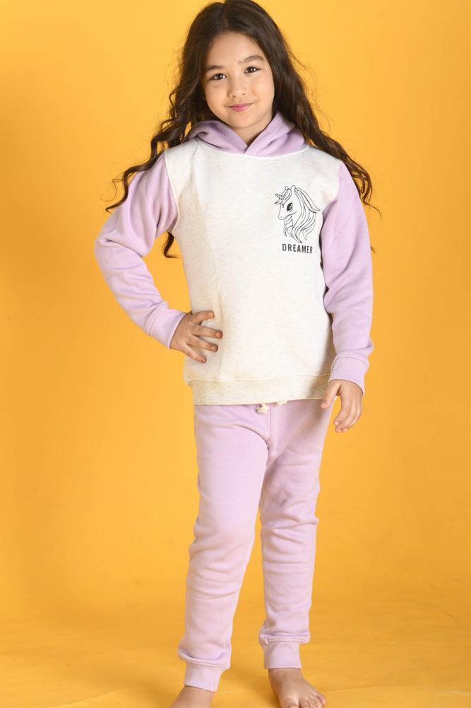DREAMER HOODIE FLEECE SWEATSHIRT - ECRU MELANGE - Anthrilo Design House