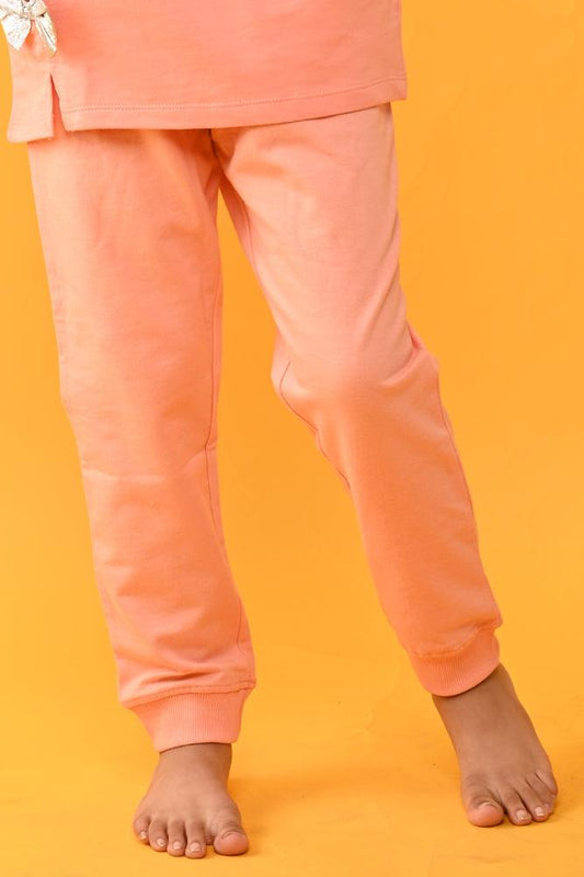 PEACH PRETTY SUMMER JOGGER - PEACH - Anthrilo India