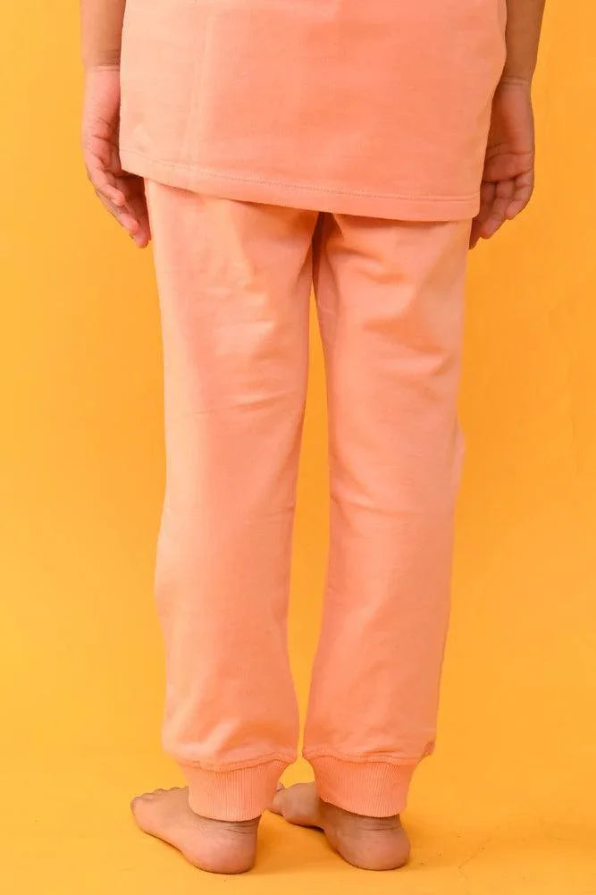 PEACH PRETTY SUMMER JOGGER - PEACH - Anthrilo India