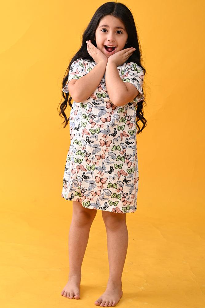 BUTTERFLY AND UNICORN PLANET NIGHT DRESS (PACK OF 2) - Anthrilo India