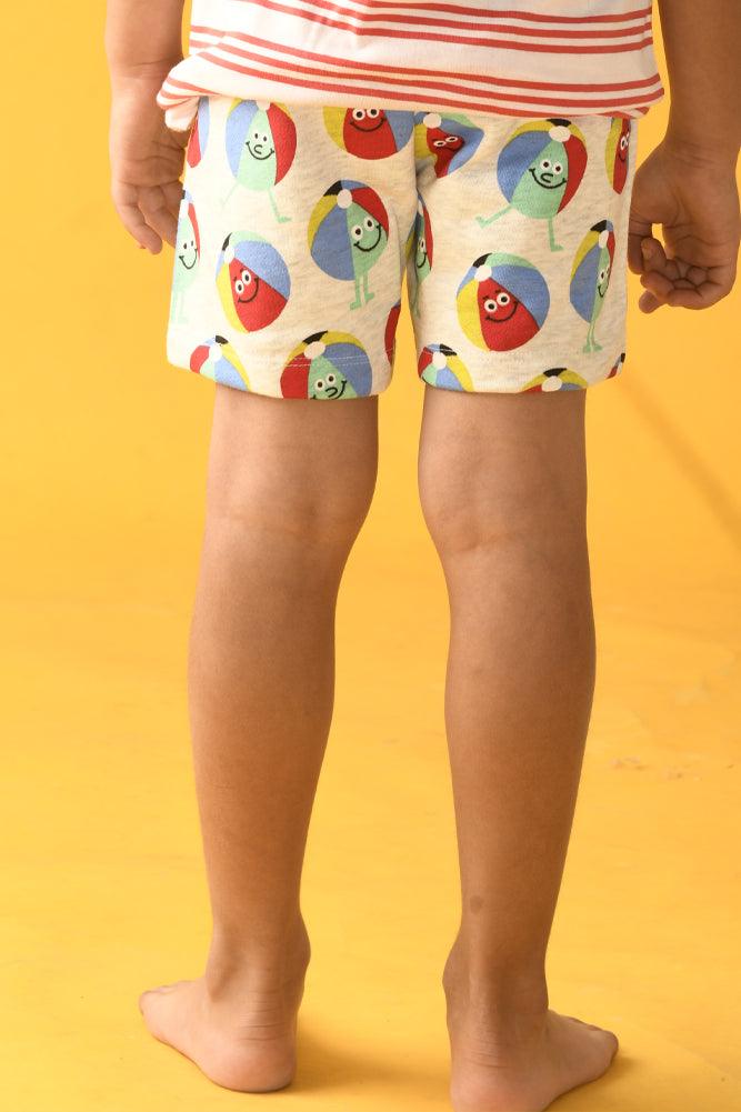 BEACH BALL BOYS SHORTS - GREY MELANGE - Anthrilo Design House