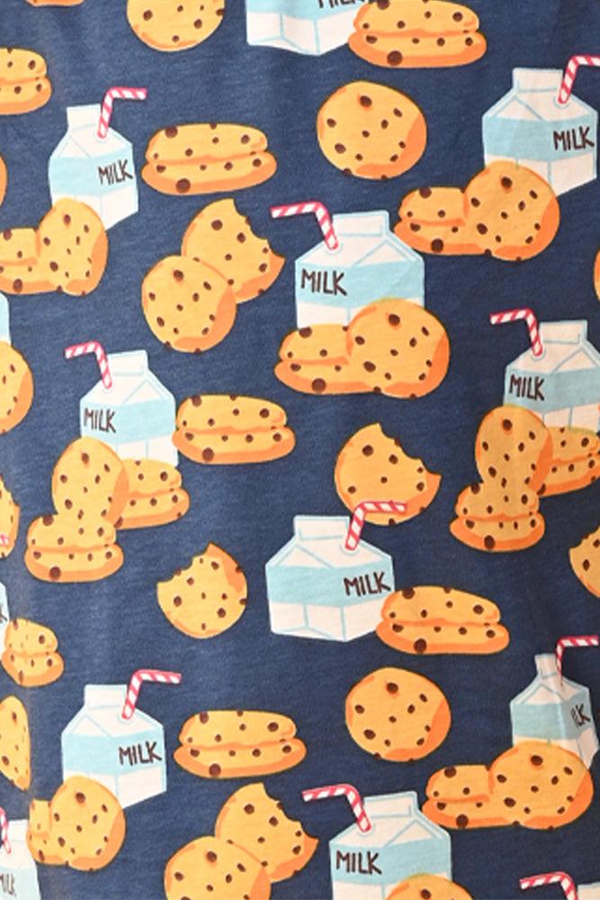 MILK COOKIES SHORT SLEEVES BOYS PYJAMA SET - BLUE - Anthrilo India
