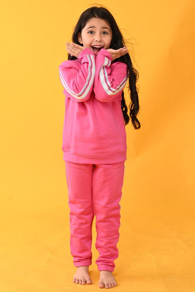 FUN PINK FLEECE JOGGER - PINK - Anthrilo Design House