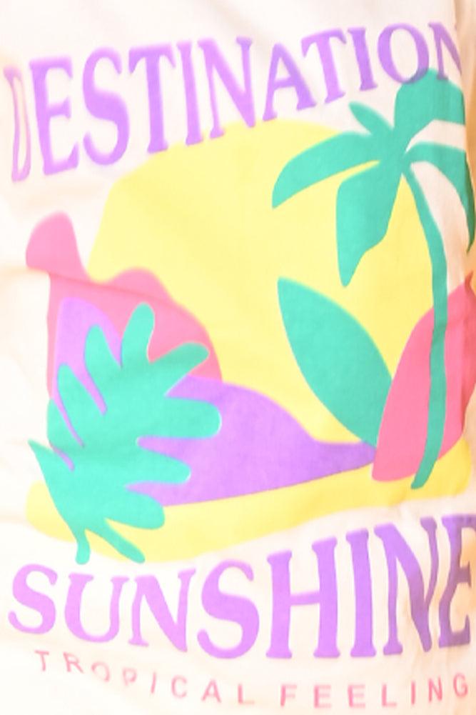 DESTINATION SUMMER GIRLS T-SHIRT - WHITE - Anthrilo India
