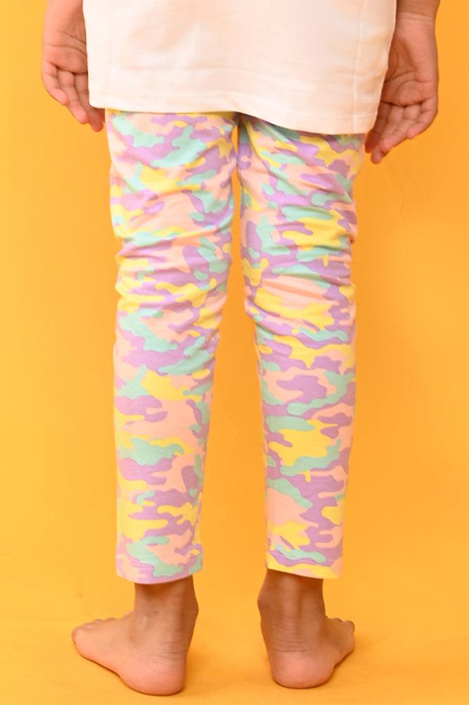 CAMOUFLAGE PINK LEGGINGS - PINK - Anthrilo India