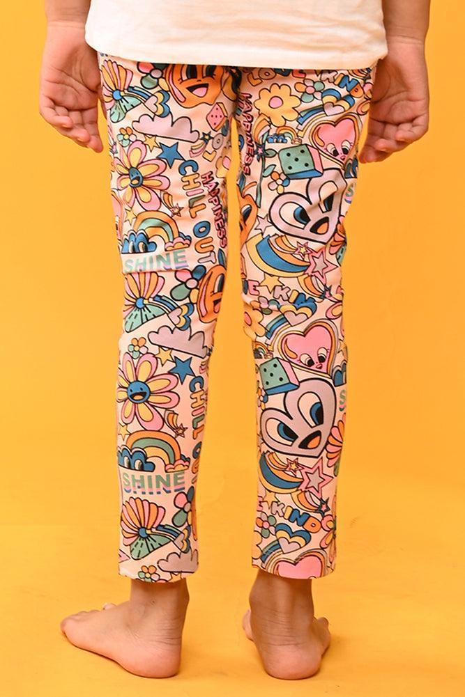 CHILL OUT LEGGINGS - PEACH - Anthrilo India