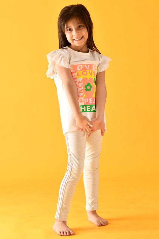HAPPINESS GLITTER TAPE LEGGINGS SET - Anthrilo