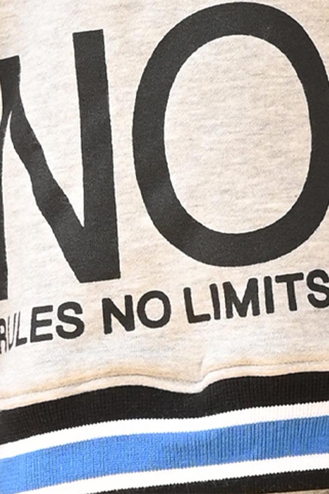 NO LIMITS HOODIE GREY JOGGER SET - GREY - Anthrilo Design House
