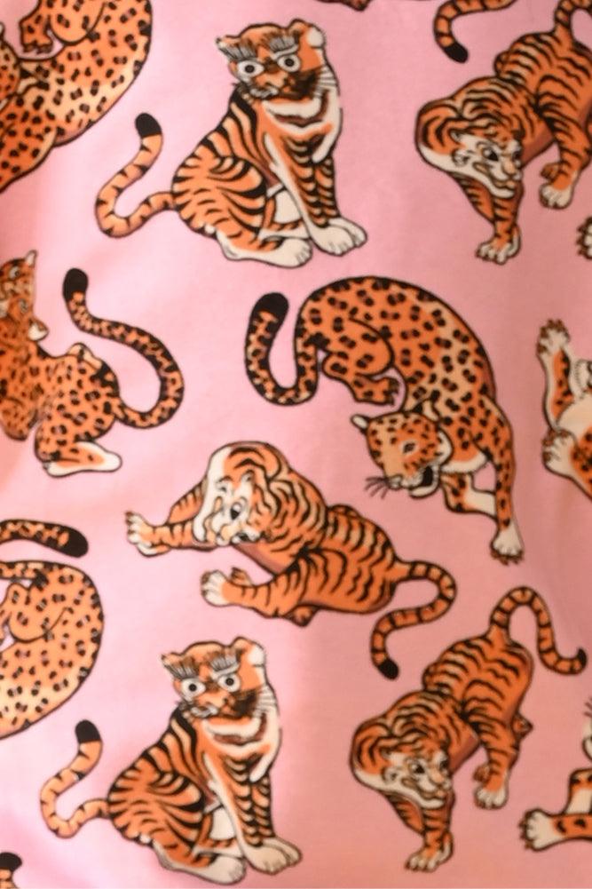 TIGERS GIRLS FLEECE SWEATSHIRT - PINK - Anthrilo Design House