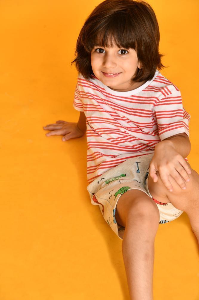 FISH PRINT SHORTS - Anthrilo
