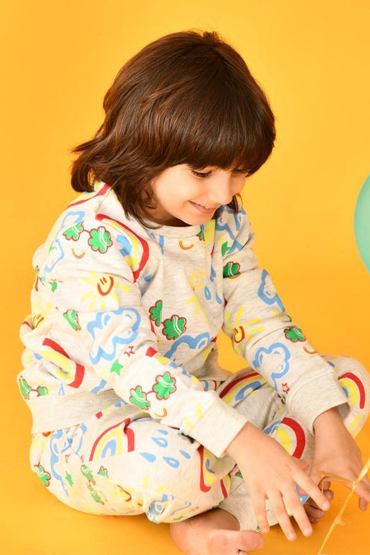 RAINBOW RAIN SWEATSHIRT (FLEECE) - Anthrilo