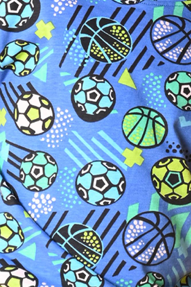 FOOTBALL ECRU MEL SHORTS SET- BLUE/ECRU MELANGE - Anthrilo India