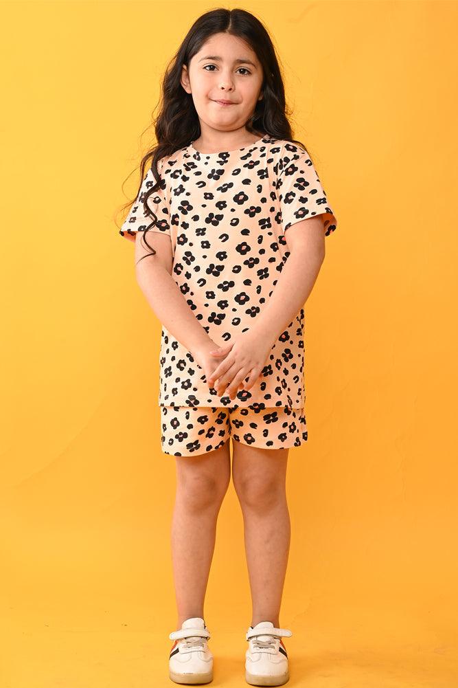 LEOPARD PRINT AND UNICORN TIE DYE STAR SLEEPWEAR SHORT SET (PACK OF 2) - Anthrilo India