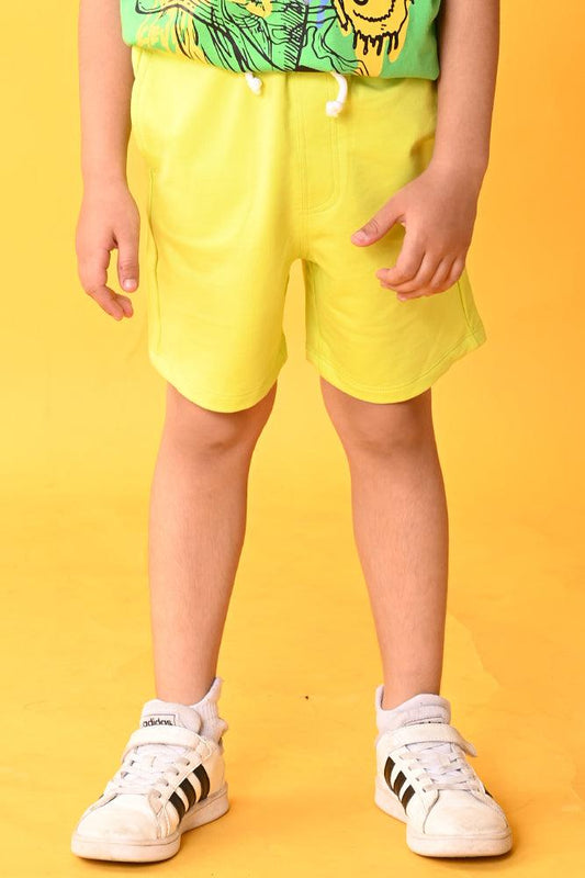 SUMMER LIME GREEN BOYS SHORTS -GREEN - Anthrilo India