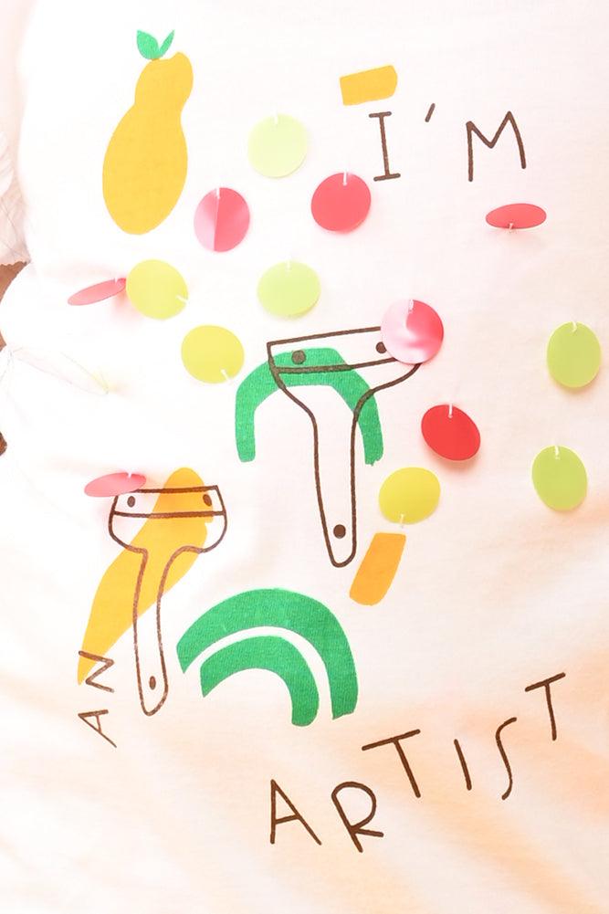 ARTIST SHORT SLEEVES T-SHIRT - WHITE - Anthrilo India
