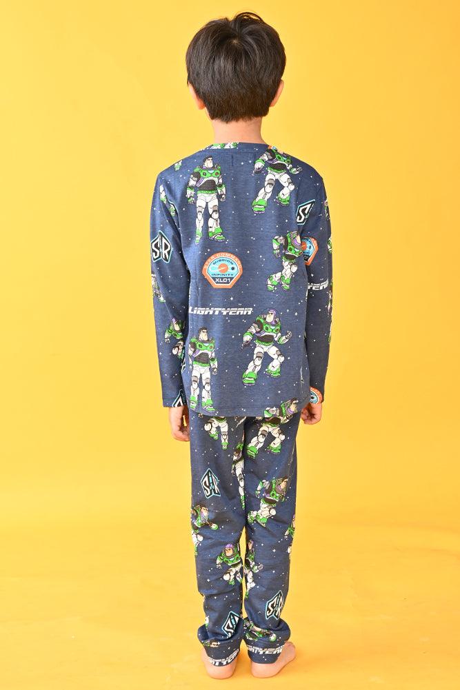 ASTRONAUT LONG SLEEVES PYJAMA SET - BLUE - Anthrilo Design House