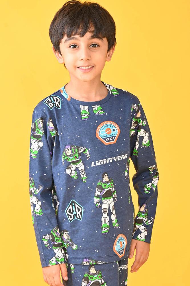 ASTRONAUT LONG SLEEVES PYJAMA SET - BLUE - Anthrilo Design House