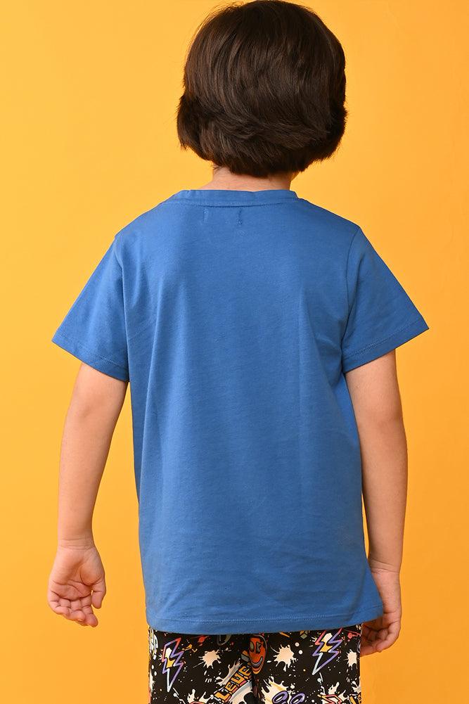 PERFECT IS BORING SHORT SLEEVES T-SHIRT - BLUE - Anthrilo India