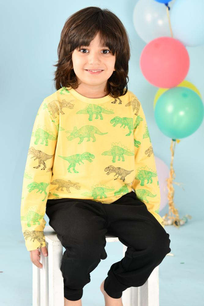 DINOSAUR YELLOW T-SHIRT - Anthrilo