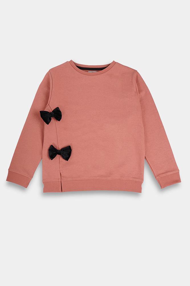 SAND BOW SWEATSHIRT JOGGER SET FLEECE Anthrilo