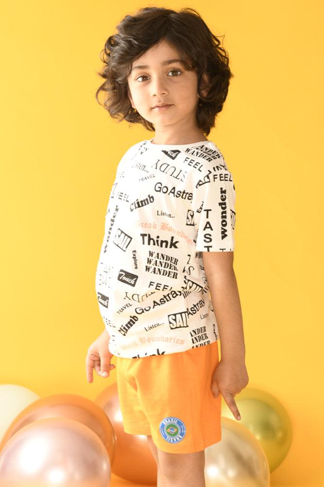 SUMMER ORANGE SHORTS - ORANGE - Anthrilo Design House