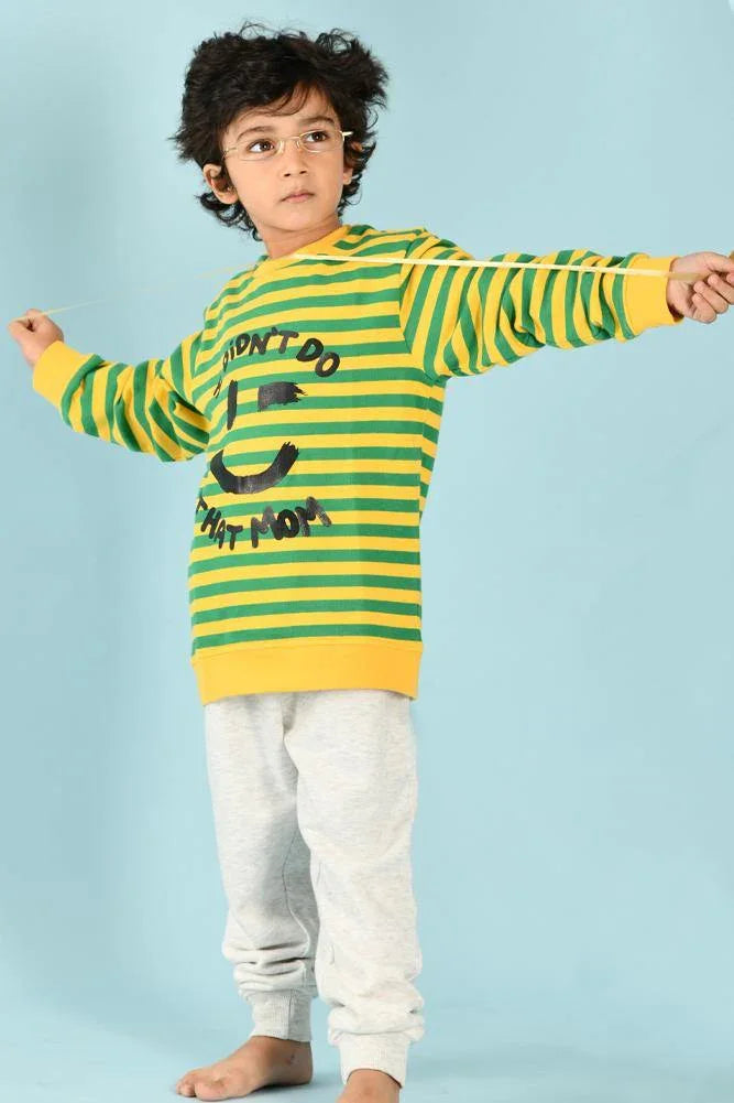 ECRU MELANGE BOYS JOGGER - Anthrilo
