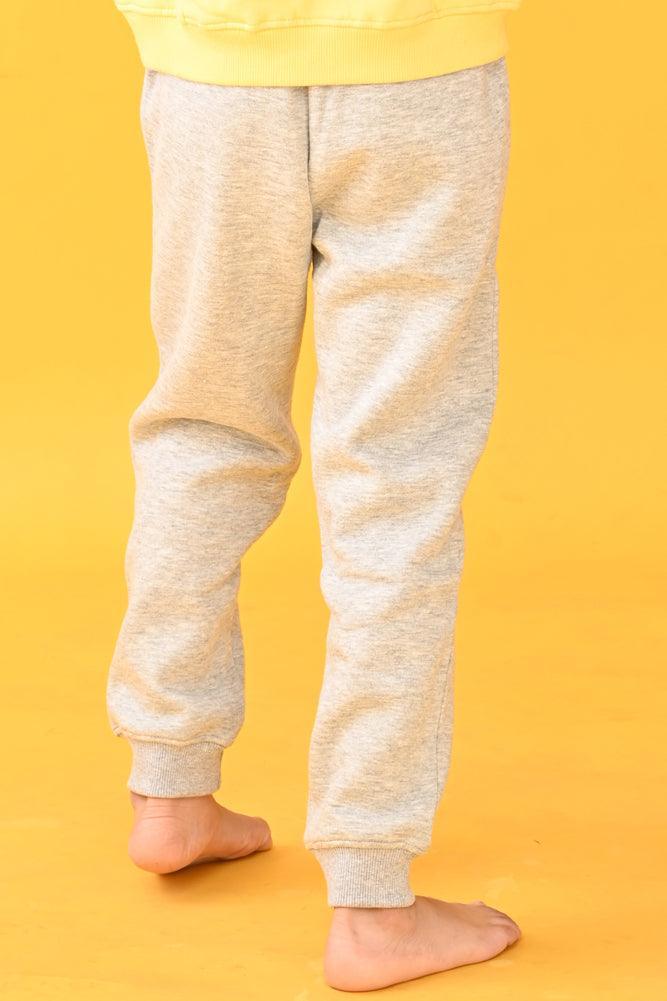 GREY MELANGE FLEECE WARM BOYS JOGGER - GREY - Anthrilo Design House