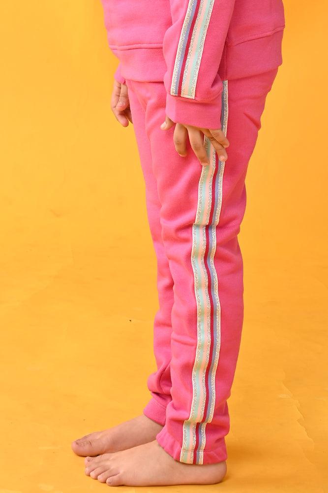 FUN PINK FLEECE JOGGER - PINK - Anthrilo Design House