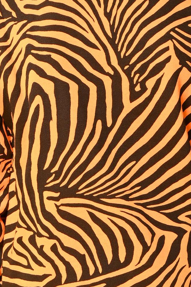 ZEBRA STRIPE FLEECE BOYS JOGGER - ORANGE - Anthrilo Design House