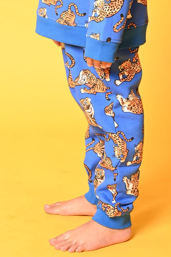 TIGER FLEECE BOYS JOGGER - BLUE - Anthrilo Design House
