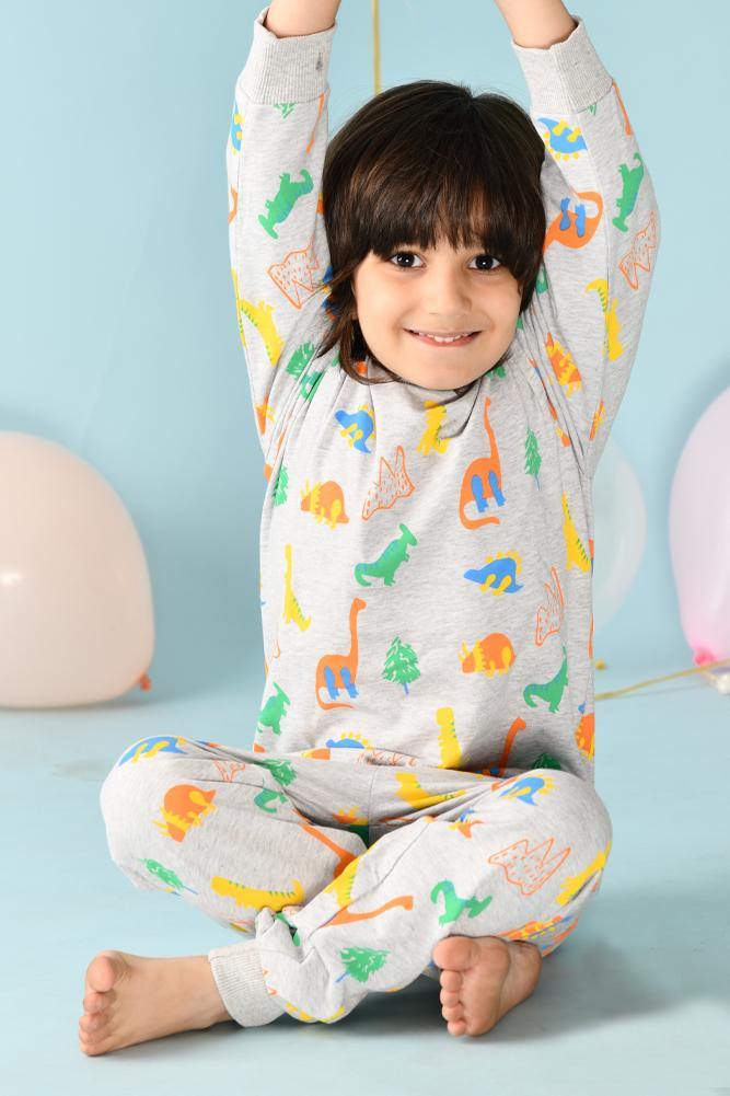 DINOSAUR BOYS SWEATSHIRT (TERRY) - Anthrilo