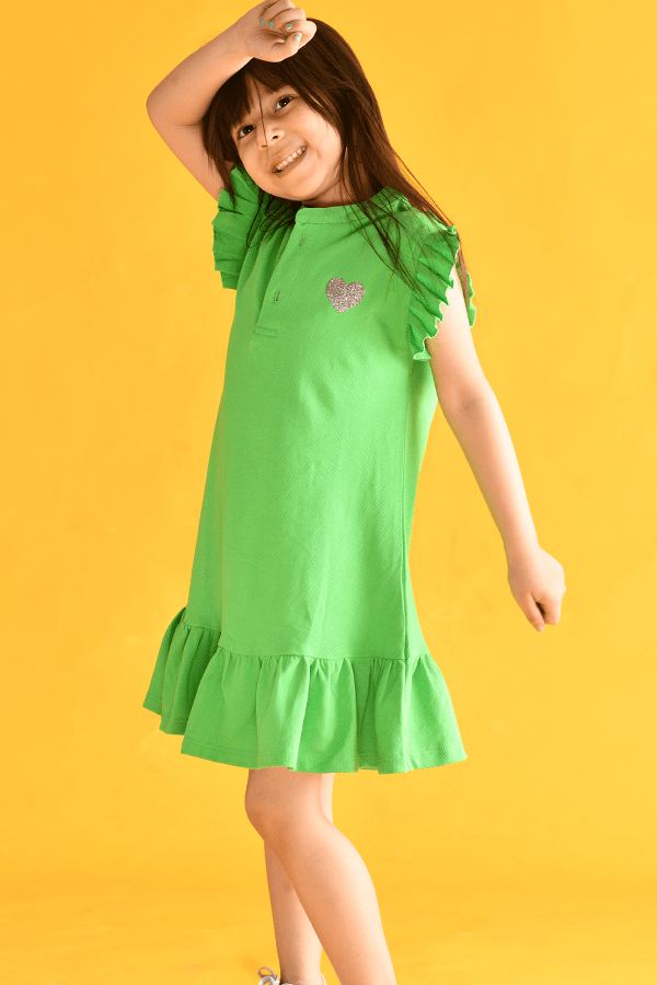 GREEN HEART DRESS