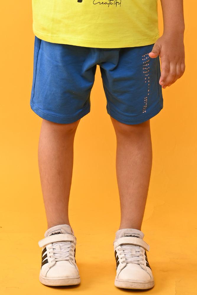 ROYAL BLUE SUMMER BOYS SHORTS - ROYAL - Anthrilo India