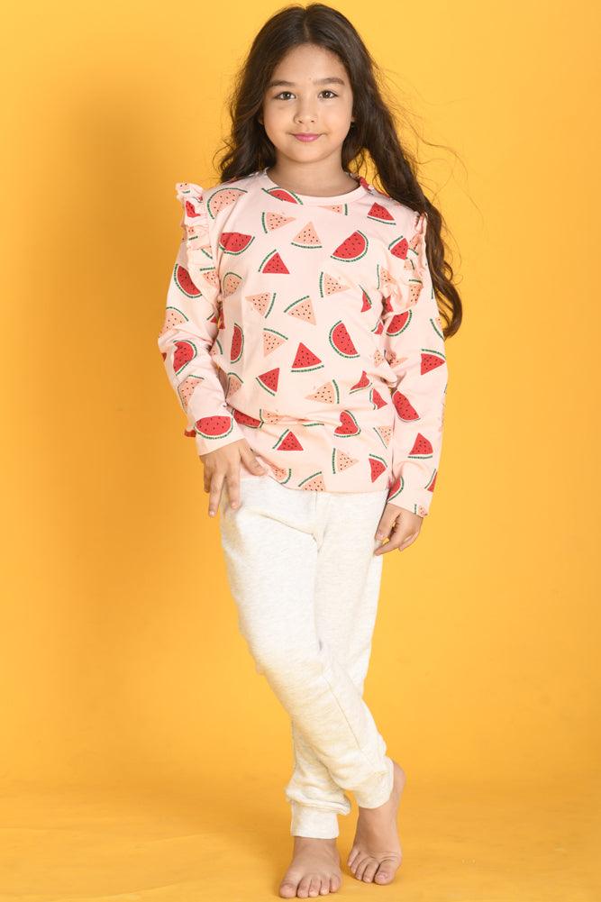 WATERMELON TSHIRT FLEECE JOGGER SET - Anthrilo Design House