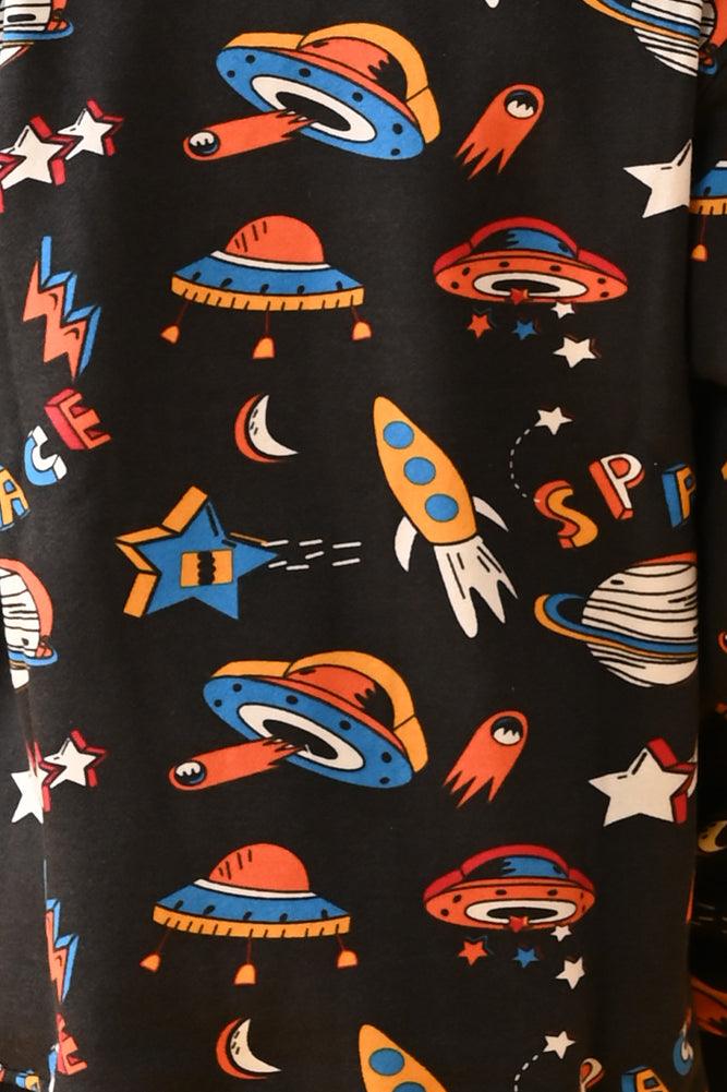 SPACE FLEECE JOGGER - BLACK - Anthrilo Design House