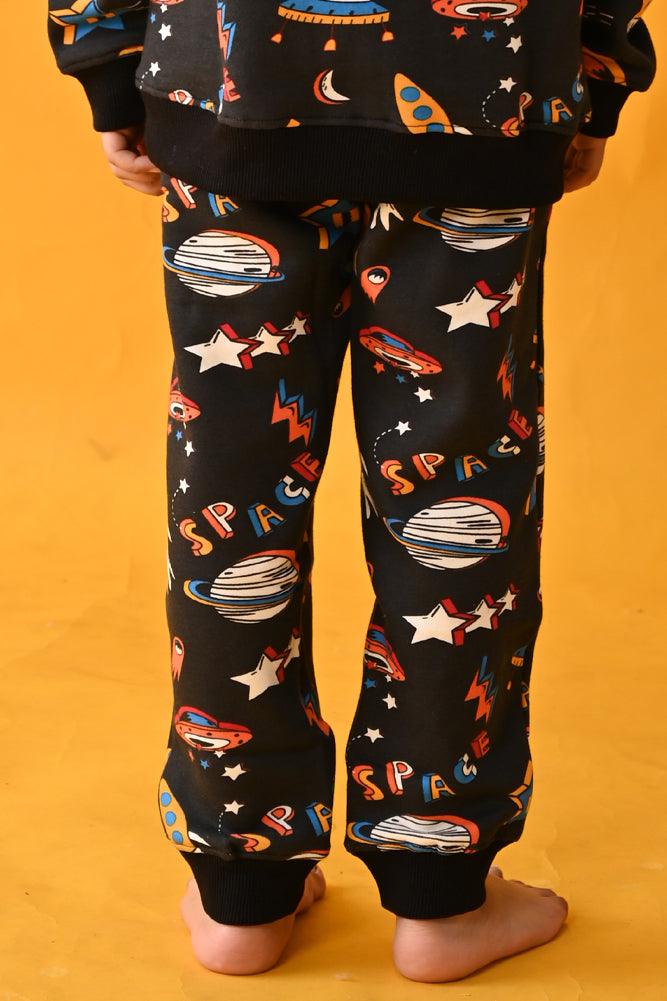 SPACE FLEECE JOGGER - BLACK - Anthrilo Design House