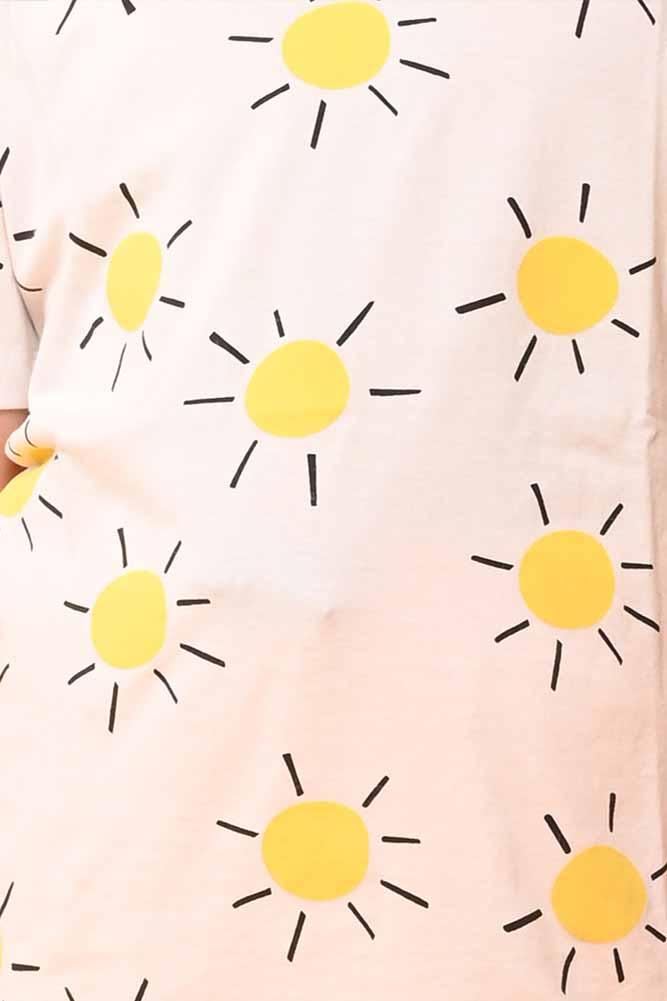 SUN SHORT SLEEVES T-SHIRT - WHITE - Anthrilo India