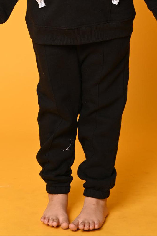 BLACK GIRLS FLEECE JOGGER - BLACK - Anthrilo Design House