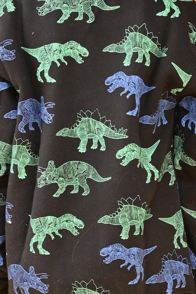 DINOSAUR BOYS BLACK JOGGER (FLEECE) - Anthrilo Design House
