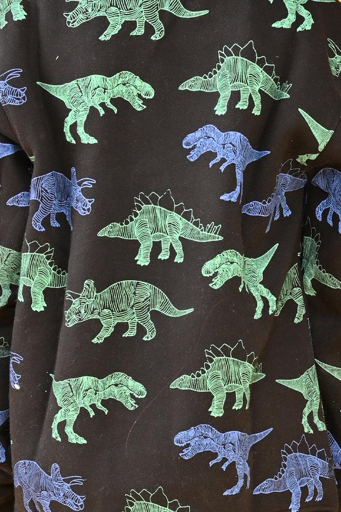 DINOSAUR BOYS BLACK JOGGER (FLEECE) - Anthrilo Design House