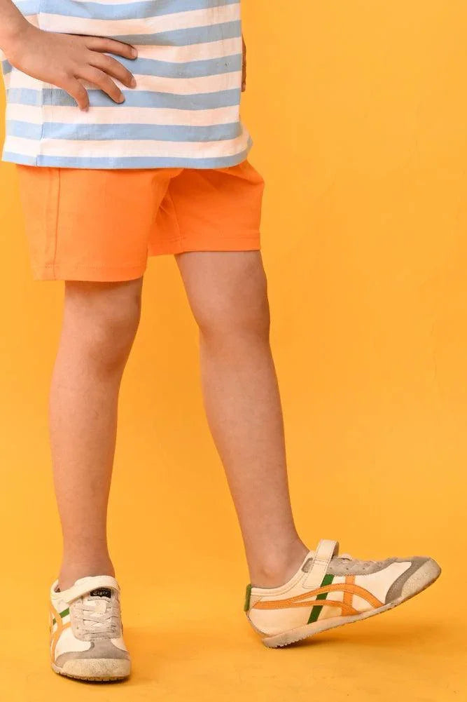 ORANGE BOYS SUMMER SHORTS - ORANGE - Anthrilo India