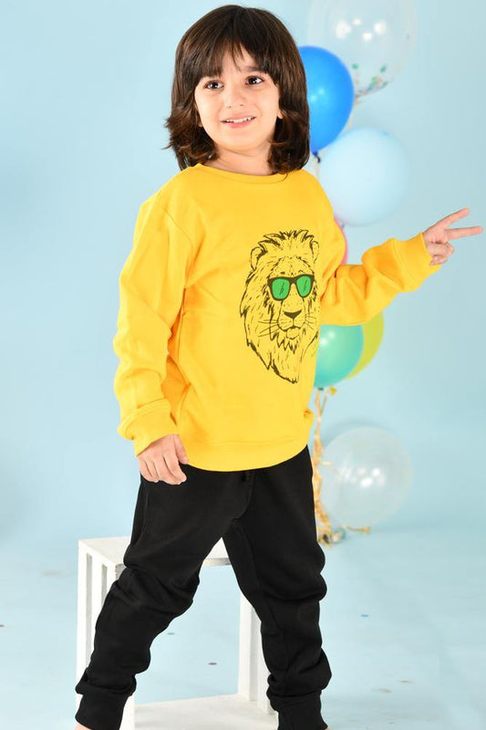 WARM BLACK BOYS JOGGER (FLEECE) - Anthrilo